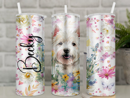 Personalised West Highland Terrier Spaniel Travel Mug l Westie Owner Gift